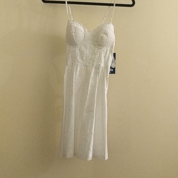 Keds Dresses & Skirts - Keds White Mini Dress with Eyelet Detail